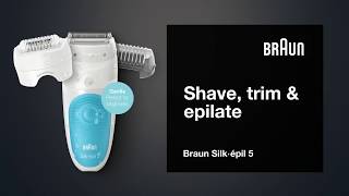 Braun Silképil 5 Wet amp Dry Epilation Starter Set [upl. by Aketal63]