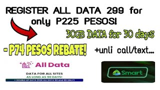 HOW TO REGISTER ALL DATA 299 FOR P225 PESOS ONLY [upl. by Llatsyrk]