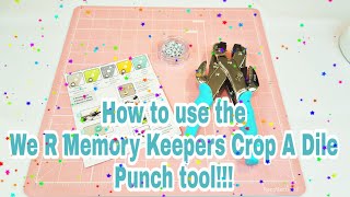 How to use the We R Memory Keepers Crop A Dile Punch tool  Planning With Eli [upl. by Inaniel]