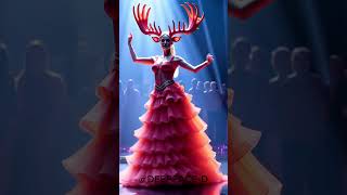 A woman dances with a moose on AGT agt magic talent shorts dance performance deepface [upl. by Tigdirb713]