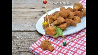 Funghi champignon impanati e fritti [upl. by Mord]