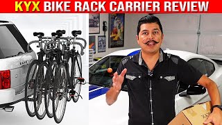 KYX Bike Rack Carrier Review amp Install For Car Truck or SUV Hitch Mounted [upl. by Cailean]