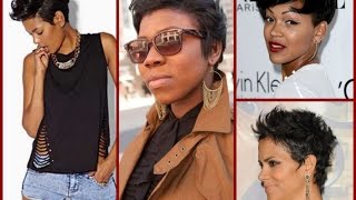 How to styling pixie haircut for black women [upl. by Attennaej]