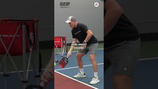 Pickleball pro johncincolapickleball shows a drill to help you take the ball out of the air 💯 [upl. by Darin]