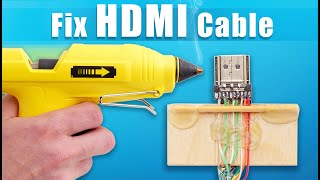 HDMI Cable Repair Without Soldering Skills [upl. by Einreb696]