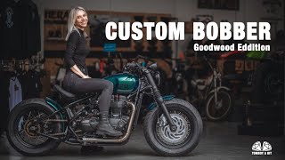 Custom Triumph Bonneville Bobber for Goodwood Revival [upl. by Giordano]