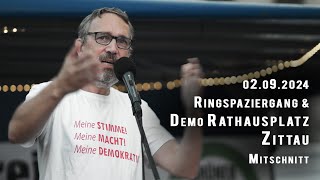 Spaziergang und Montagsdemo 02092024 in Zittau [upl. by Necaj]