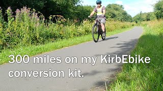 300 miles later with my KirbEbike Ebike Conversion Kit 500w750w 48v 16Ah Battery [upl. by Ellasal]