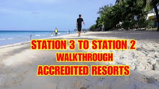 BORACAY 2019 Station 3 to Station 2 Accredited Resorts on the Beach Front [upl. by Lachman]