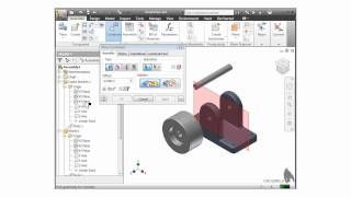 Autodesk Inventor Training Tutorial  Assembly Mate Constraint [upl. by Vashtee]