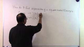 Chapter 0410 Lesson How Do I Find Eigenvectors of a Square Matrix Example [upl. by Elhsa]