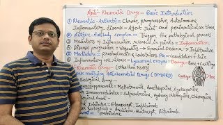 Antirheumatic Drugs Part 01 Introduction and Classification of Rheumatic Arthritis  Arthritis [upl. by Runkel]