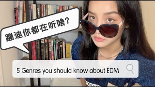 蹦迪你都在听啥？5 Genres you should know about EDM [upl. by Knorring]