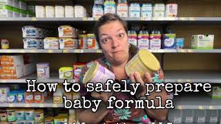 How to safely prepare powdered infant formula [upl. by Vernice]