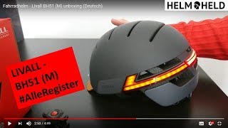 Fahrradhelm  Livall BH51 M unboxing Deutsch  powered by helmheldde [upl. by Hoffert]