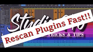 Studio One Scan Plugins Without Restarting The App [upl. by Horlacher]