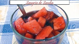 Sangría de Sandía  Receta de Cocina en Familia [upl. by Llennehc89]