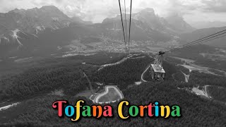 Tofana Cortina cable car Dolomites Italy [upl. by Brian]