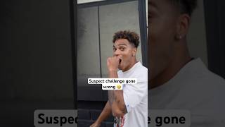 Suspect challenge gone wrong‼️🤣 comedyshorts skit funnyvideo [upl. by Wester550]