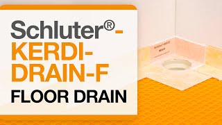 How to install the Schluter®KERDIDRAINF floor drain [upl. by Eilujna759]