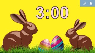 3 Minute Easter Countdown Timer  Happy Music  Alarm [upl. by Bernardo]