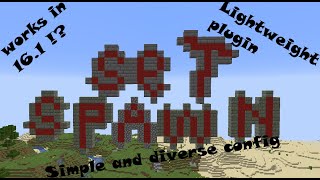 SetSpawn plugin Tutorial  161 Minecraft [upl. by Nonnelg916]