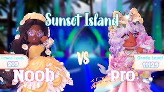 Sunset Island noob vs pro  Royale High [upl. by Abigale]