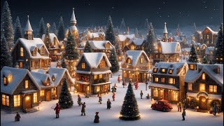 Christmas mood Art screensaver for TV Painting for your New Years interior [upl. by Gussy]