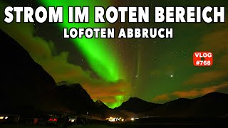 768 Wir kreieren ein Stromproblem  Glühwein in Norwegen  Haukland Beach Lofoten Polarlichter [upl. by Teahan]