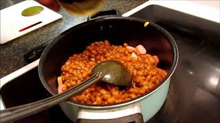 Beanie Weenies BEANS amp HOT DOGS fast food easy meal for kids and adults [upl. by Nabe]