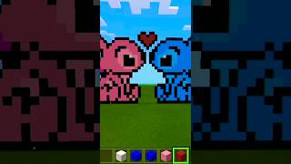 Stitch y su novia ❤️minecraft pixelart stitch short [upl. by Asila]