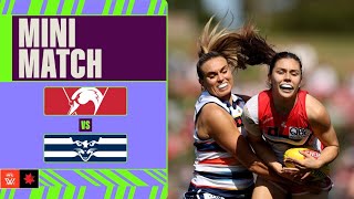 Sydney Swans v Geelong Mini Match  Week Six 2024  AFLW [upl. by Erny]