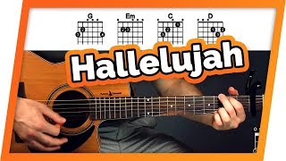 Hallelujah Guitar Tutorial Jeff Buckley Easy Chords Guitar Lesson [upl. by Arikahc428]