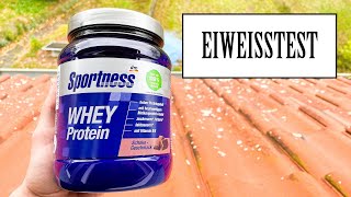 DM Sportness  Whey Protein Schoko  EIWEIßTEST [upl. by Iadrahs]