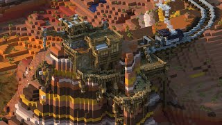 Minecraft Timelapse  Badlands Outpost [upl. by Jacoby549]