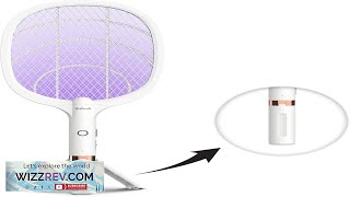 Electric Fly Swatter Racket Rechargeable Fly Zapper 4000 Volt Exclusive 2in1 Review [upl. by Deckert]