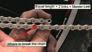 Measuring and Installing a Mountain Bike Chain [upl. by Aihtibat]