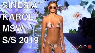 SINESIA KAROL  SWIMWEAR 2019  MIAMI FASHION SHOW  EXCLUSIVE [upl. by Lotson]