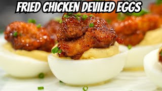 Fried Chicken Deviled Eggs The Ultimate Appetizer Recipe [upl. by Darbee161]