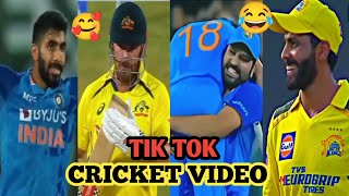 CRICKET TIK TOK VIDEO IPL FUNNY MOMENTS ROHIT SHARMA VIRAT KOHLI MS DHONI T20 WORLD CUP [upl. by Cinimmod]