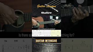 Shallow  Lady Gaga ft Bradley Cooper  EASY Guitar Tutorial  Chords  Lyrics  Guitar Lessons [upl. by Tila]