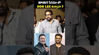 Spirit లో డోన్ LEE ఉన్నాడా  🥵🔥Spirit Update By SandeepReddyVanga  Prabhas [upl. by Minnie]