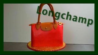 Longchamp Designer Handtaschen Torte  Taschen Torten Longchamp Tutorial  Kuchenfee [upl. by May]