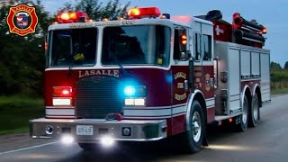 Responding  LaSalle Fire Service  Tanker 206  2024 [upl. by Niotna]