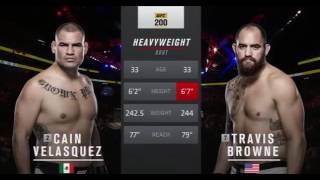 UFC 200 CAIN VELASQUEZ VS TRAVIS BROWN FULL FIGHT [upl. by Castorina]