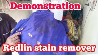 DEMONSTRATION Redlin stain remover HINDI [upl. by Manoop]