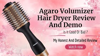 Agaro Volumizer Hair Dryer Review And Demo  Is It Good Or Bad   My Honest And Detailed Review [upl. by Mercy]