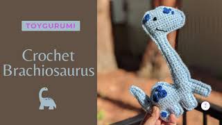 How to Crochet Brachiosaurus  Crochet Brontosaurus  Dinosaur Amigurumi  Crochet Dinosaur [upl. by Rimisac224]