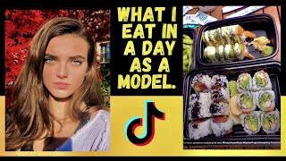 Freelee reacts to what model Bentley Mescall eats in a day on TikTok 8 [upl. by Codd]