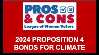 CA State Proposition 4  Pros amp Cons [upl. by Ellener]